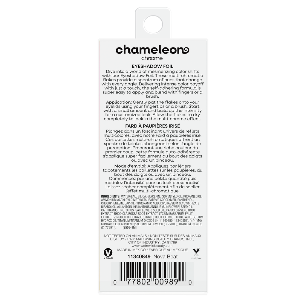 Chameleon Chrome Eyeshadow Foil | Nova Beat