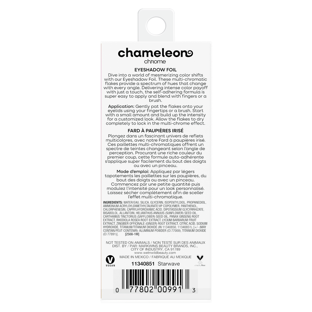 Chameleon Chrome Eyeshadow Foil | Starwave