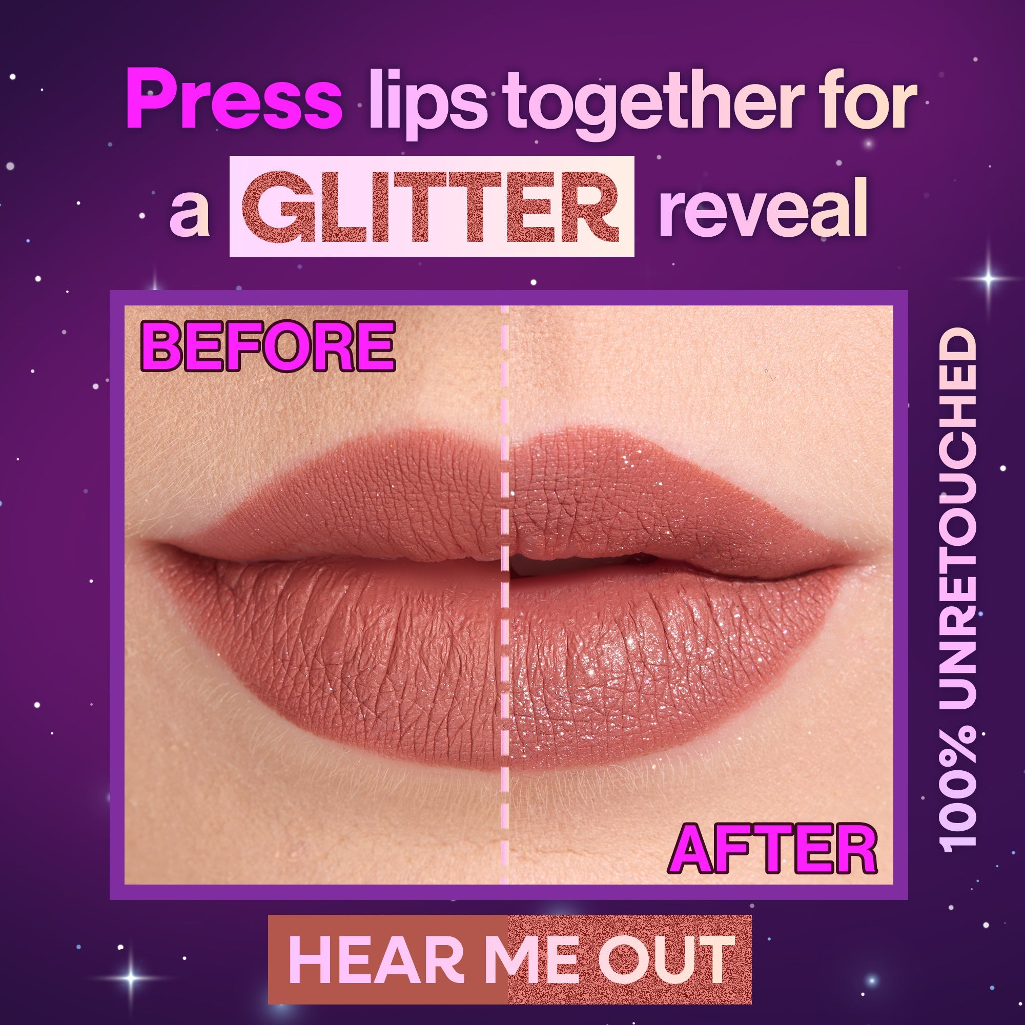 Mega Glitter Shimmer Liquid Lipstick | Hear Me Out