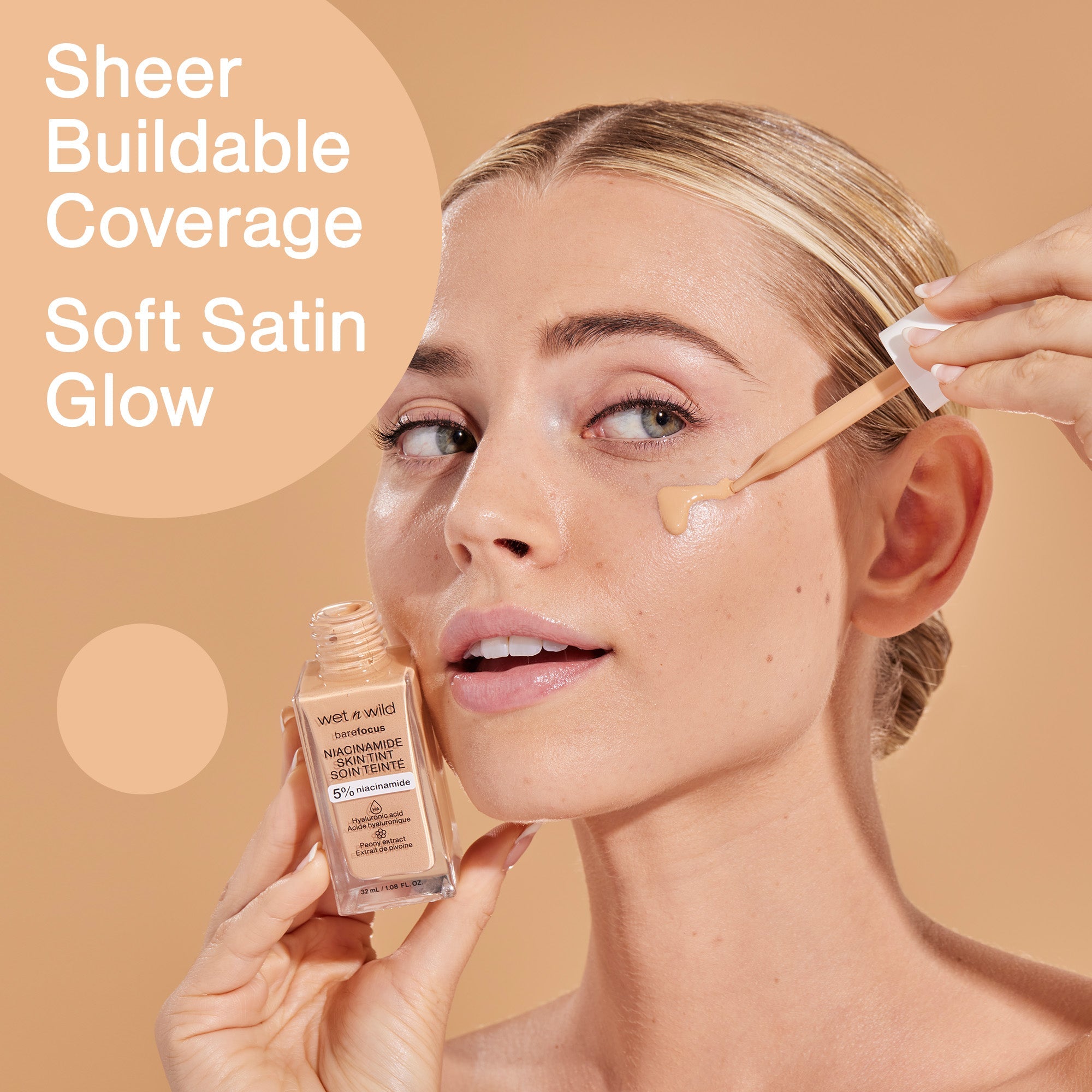 Bare Focus Niacinamide Skin Tint | Peach Ivory