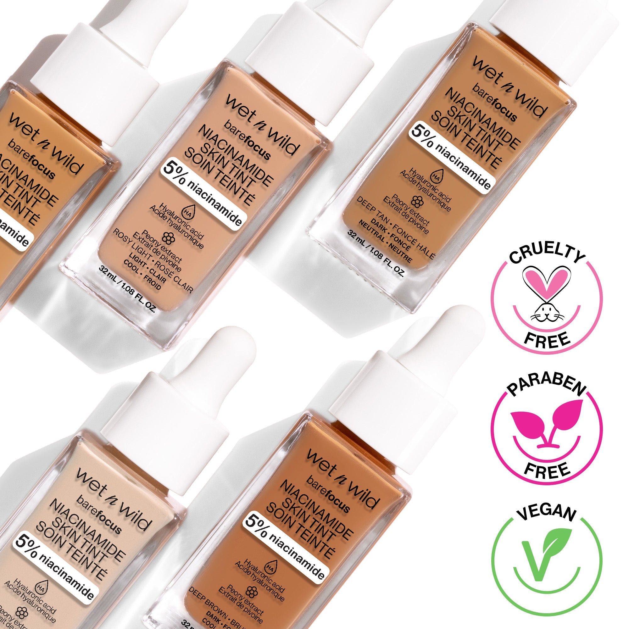 Bare Focus Niacinamide Skin Tint | Peach Ivory